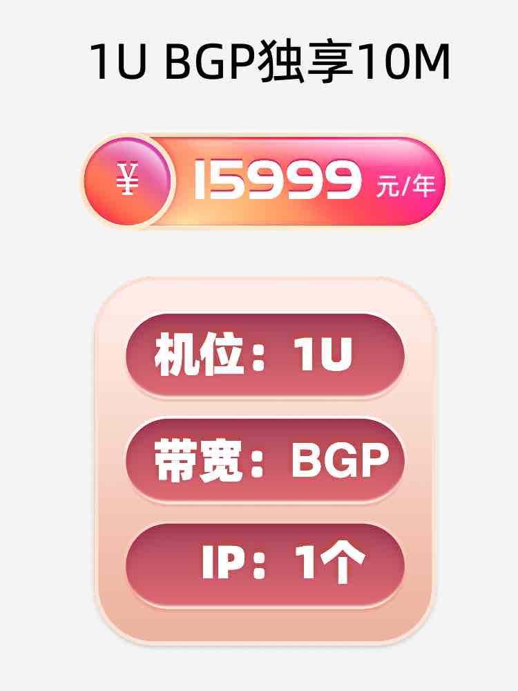 成都BGP独享服务器托管价格